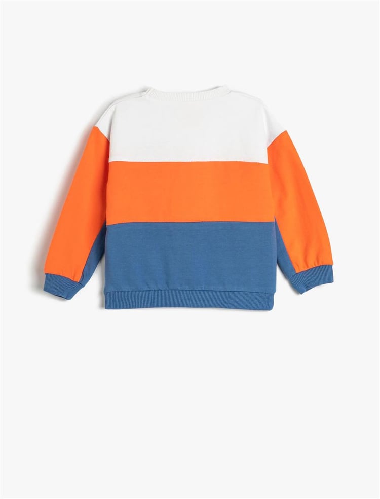 Koton 4Wmb10055Tk 002 Ekru Erkek Bebe Pamuk Jersey Sweatshirt