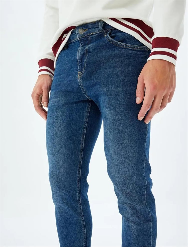 Koton 5Wam40076Id 741 Koyu Indıgo Erkek Pantolon