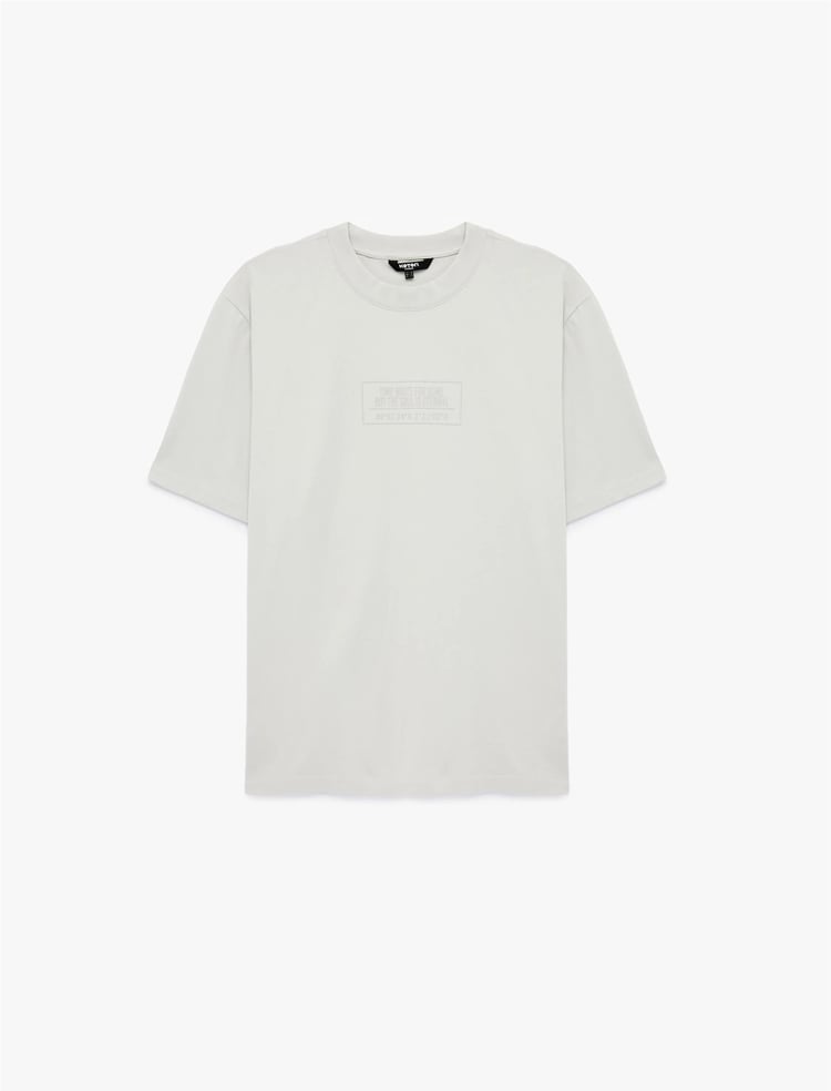 Koton 6Sam10002Mk 031 Grı Erkek Jersey Kısa Kollu T-Shırt