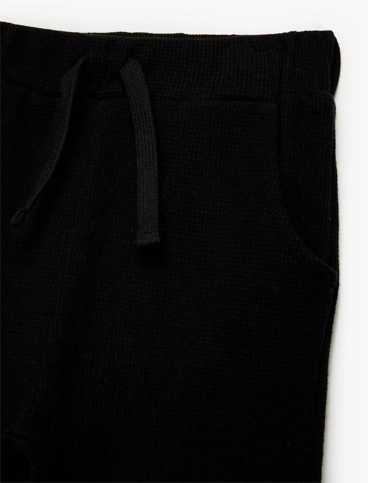 Koton K26 6Wmb40091Tk 999 Siyah Erkek Bebek Jersey Eşofman Altı