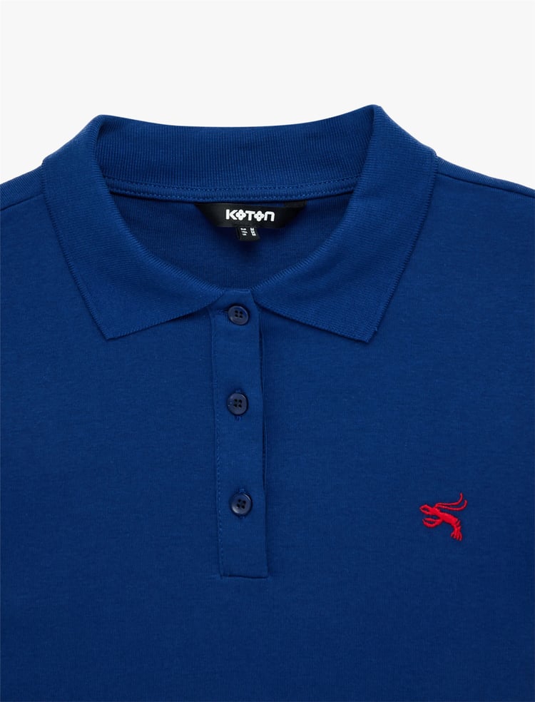 Koton Y26 6Sak50015Ek 716 Lacivert Kadın Jersey Kısa Kol T-Shirt