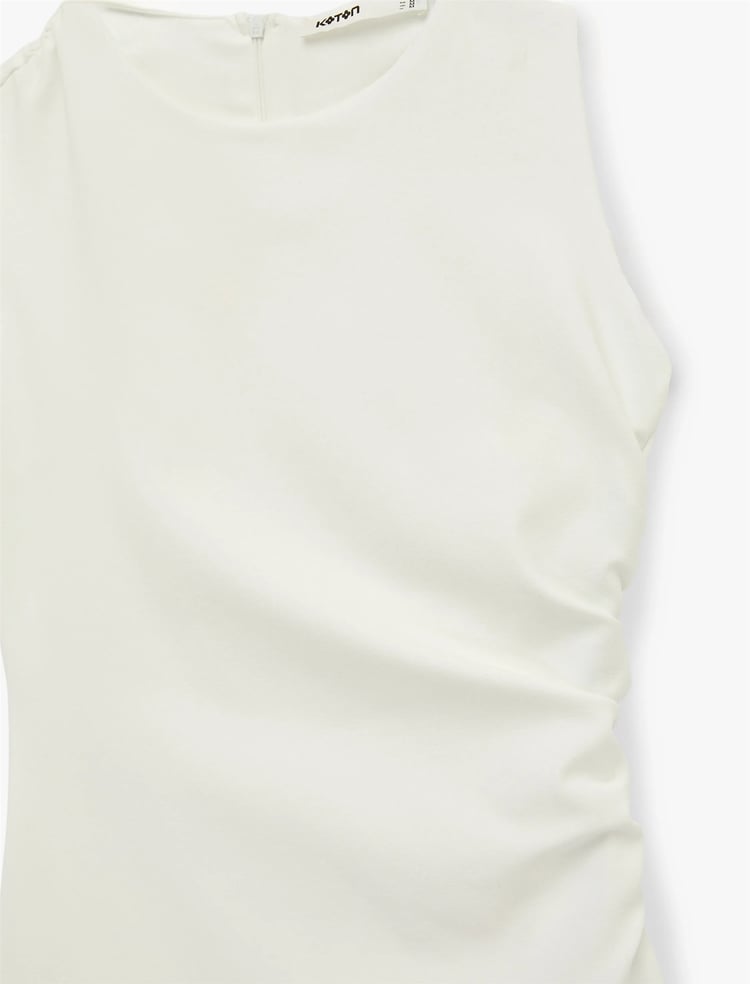 Koton Y26 6Sak80001Pk 000 Beyaz Kadın Jersey Elbise
