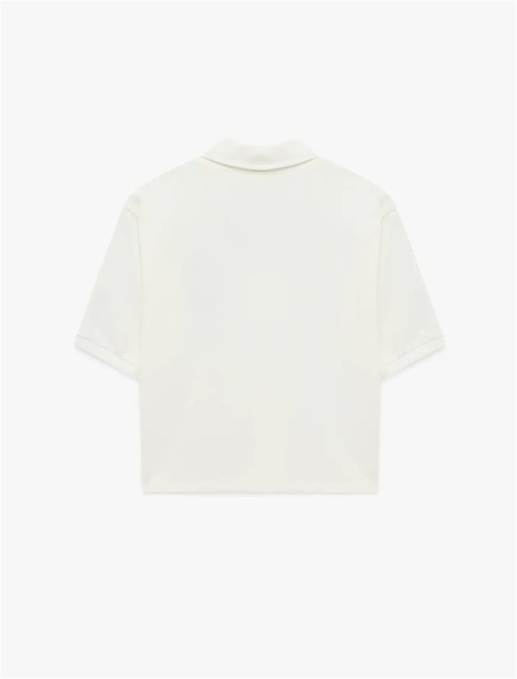 Koton Y26 6Sal10041Ik 010 Ekru Kadın Jersey Kısa Kol T-Shirt