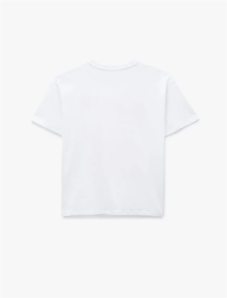 Koton Y26 6Sal10061Ik 010 Ekru Kadın Jersey Kısa Kol T-Shirt