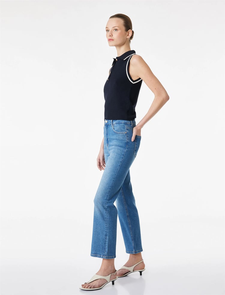 Koton Y26 6Sal40013Md Mıd Orta İndigo Kadın Denim Pantolon