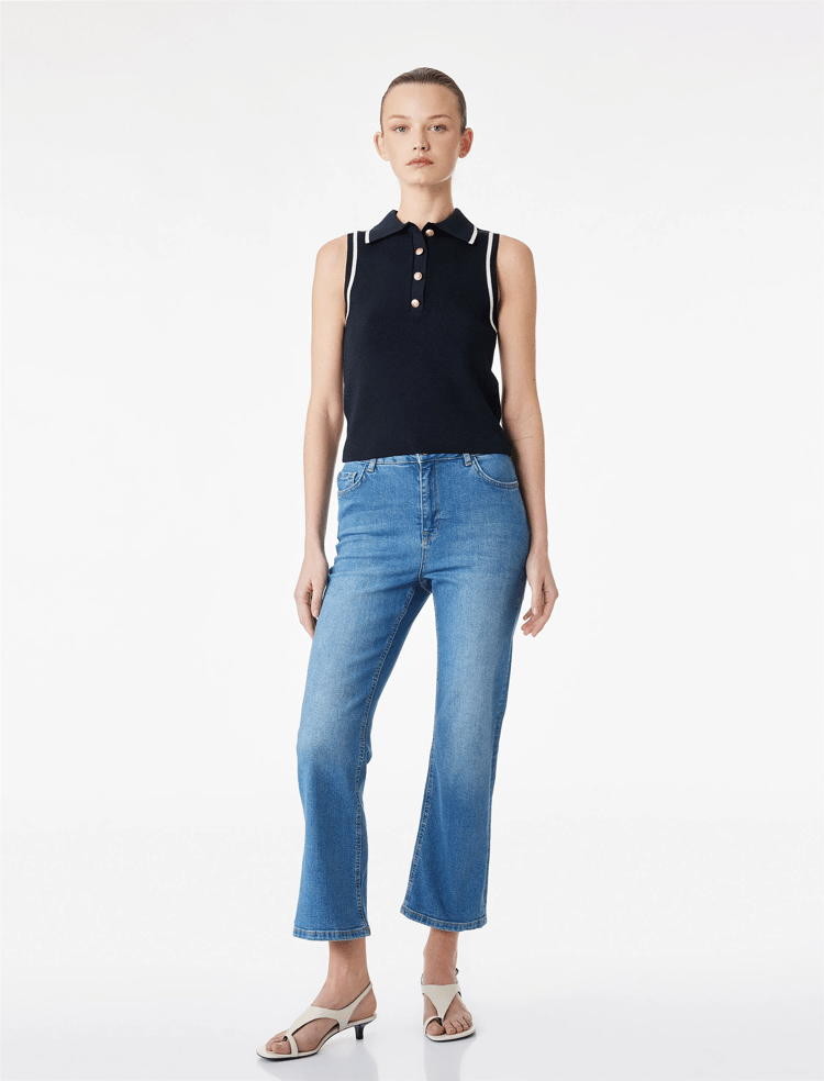 Koton Y26 6Sal40013Md Mıd Orta İndigo Kadın Denim Pantolon