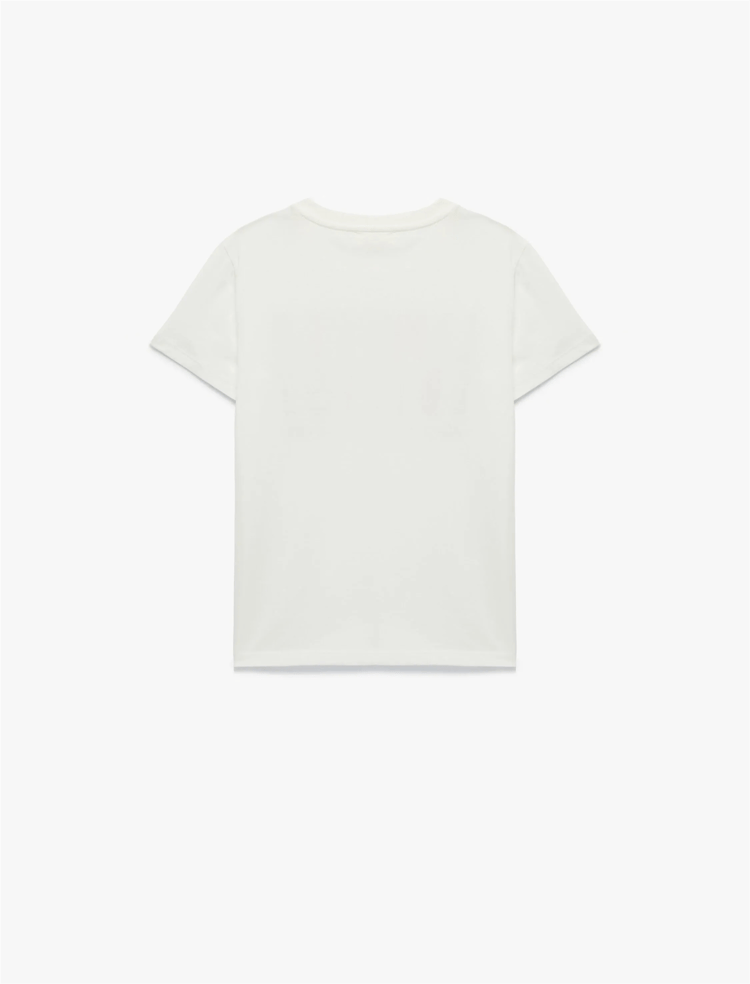 Koton Y26 6Skb10151Tk 010 Ekru Erkek Çocuk Jersey Kısa Kol T-Shirt