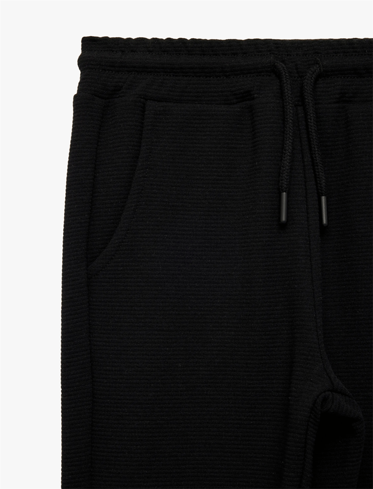 Koton Y26 6Skb40035Tk 999 Siyah Erkek Çocuk Jersey Eşofman Tek Alt