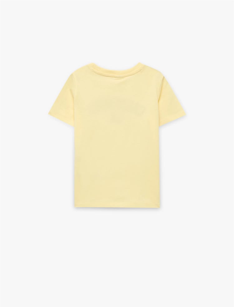 Koton Y26 6Smb10009Tk 152 Sarı Erkek Bebek Jersey Kısa Kol T-Shirt