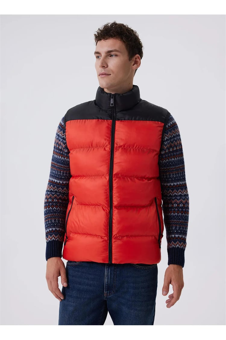 Lee Cooper 241 Lcm 235003 1183 Oranj-Sıyah Blaın Erkek Yelek