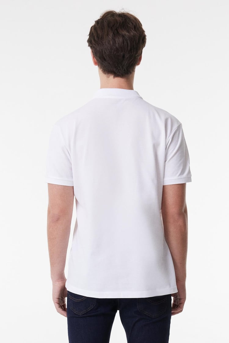 Lee L211810102 Kırık Beyaz Erkek Polo T-shirt