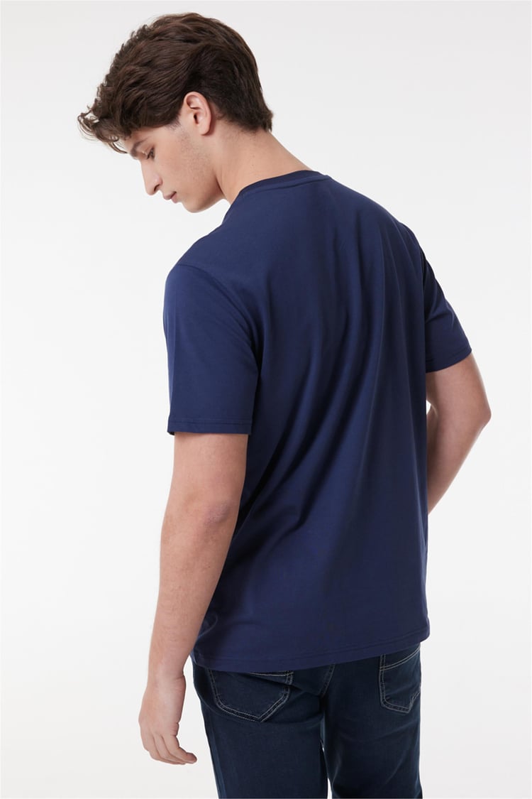 Lee L65QAIEE Lacivert Erkek T-shirt
