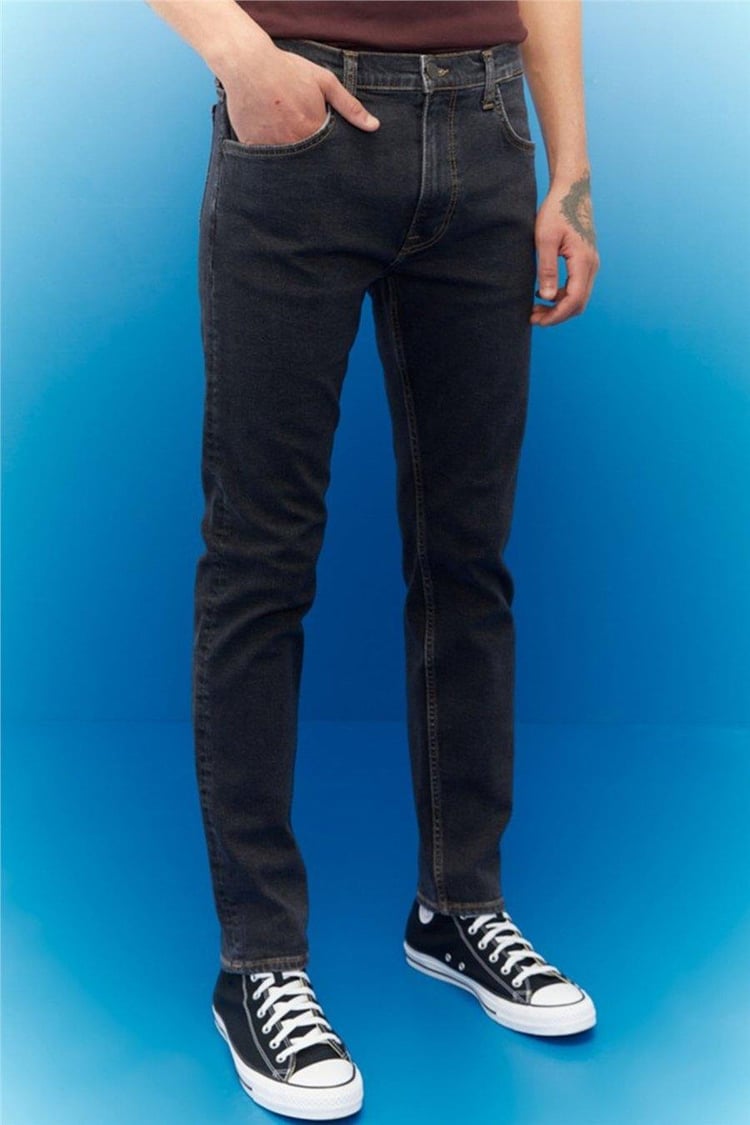 Lee L701 Siyah 001 Erkek Slim Normal Bel Dar Rıder Jean Kot Pantolon