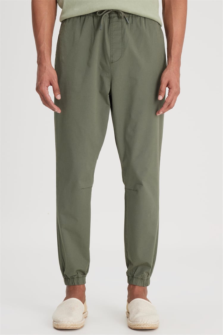 Lee LM04008801 Jogger 801 Khaki Erkek Regular Jogger Non Denim Pantolon