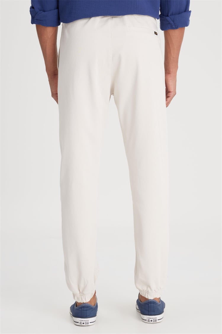 Lee Lm04009 013 Stone Erkek Regular Lastıklı Jogger Orme Pantolon
