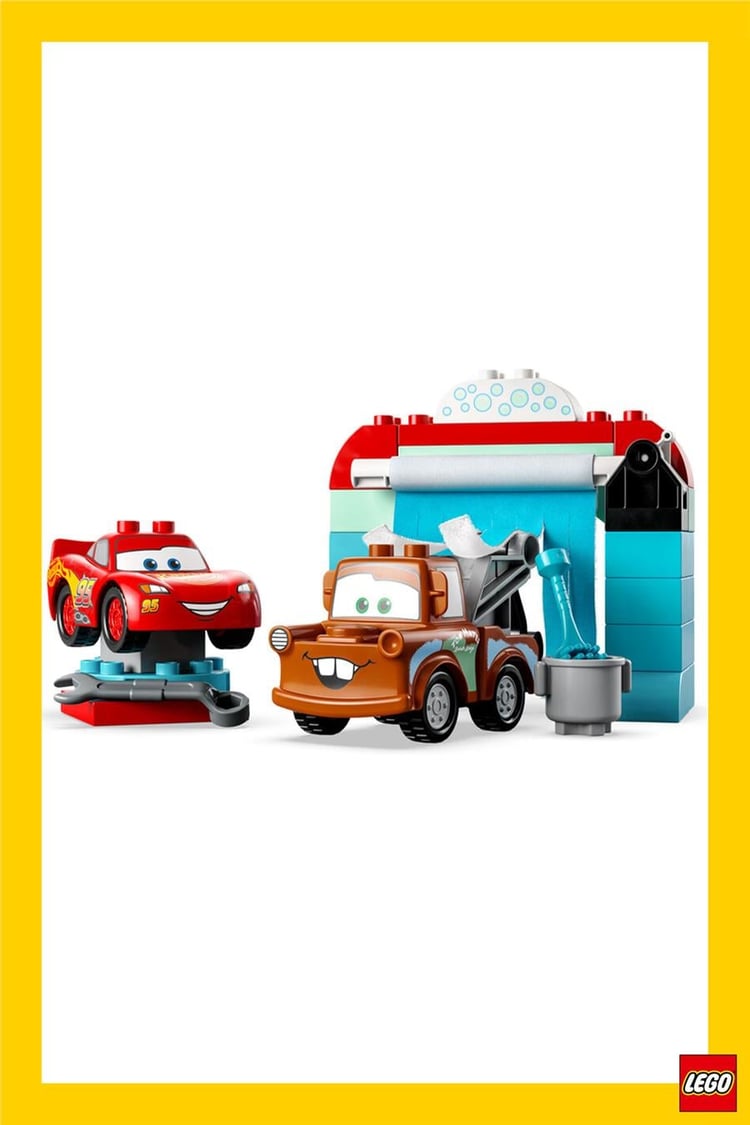 LEGO 10996 DUPLO Disney Şimşek McQueen ve Mater'in Oto Yıkama Eğlencesi
