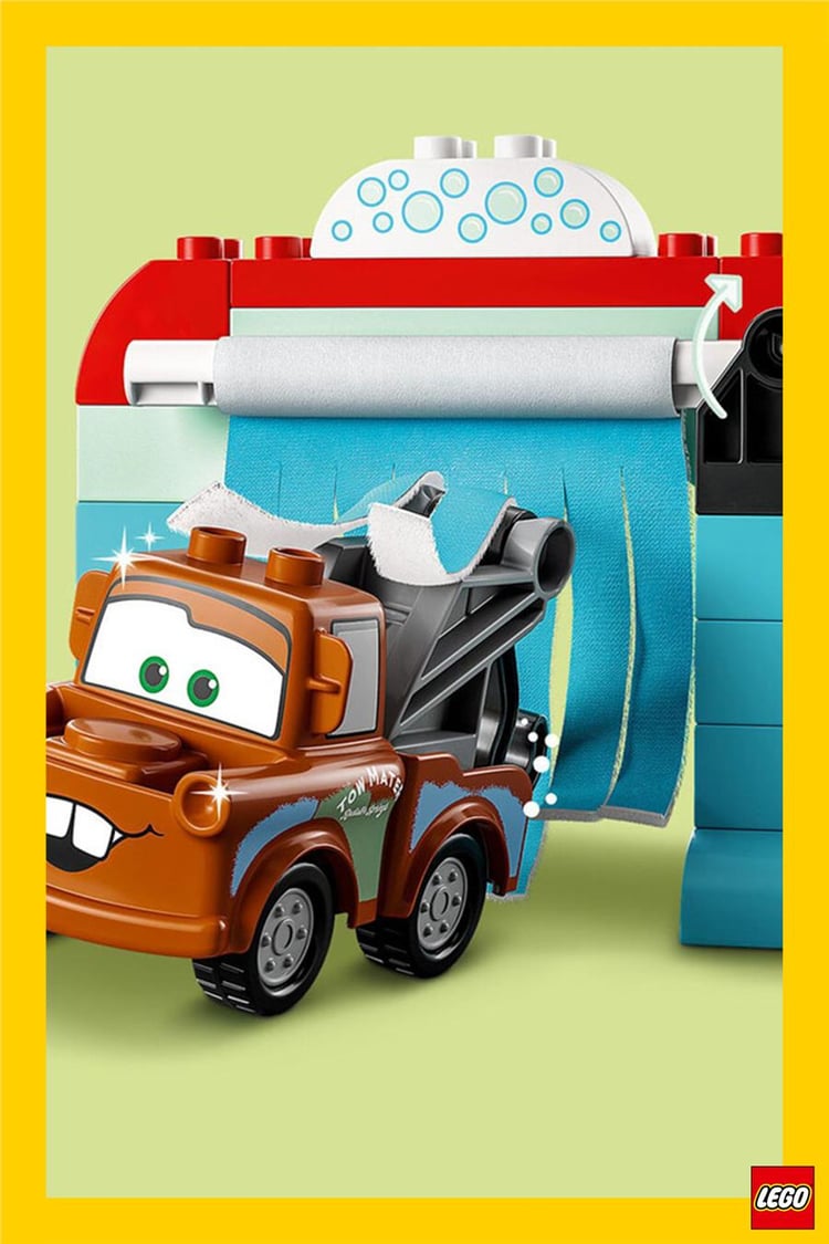 LEGO 10996 DUPLO Disney Şimşek McQueen ve Mater'in Oto Yıkama Eğlencesi