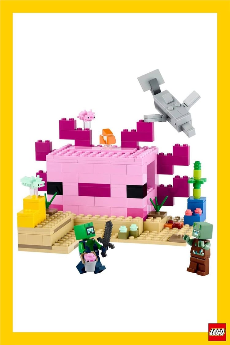 LEGO 21247 Minecraft Aksolotl Evi