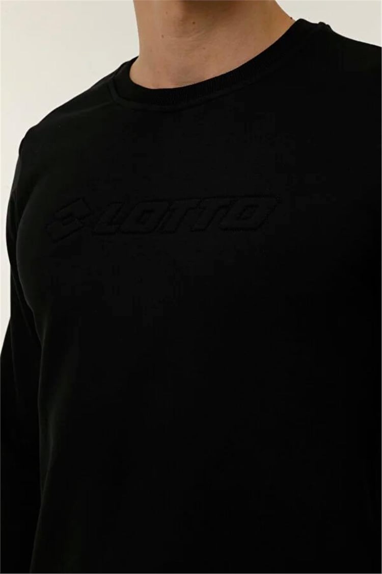 Lotto M-Kenzy C Neck Swt 3Pr Siyah Erkek Sweatshirt