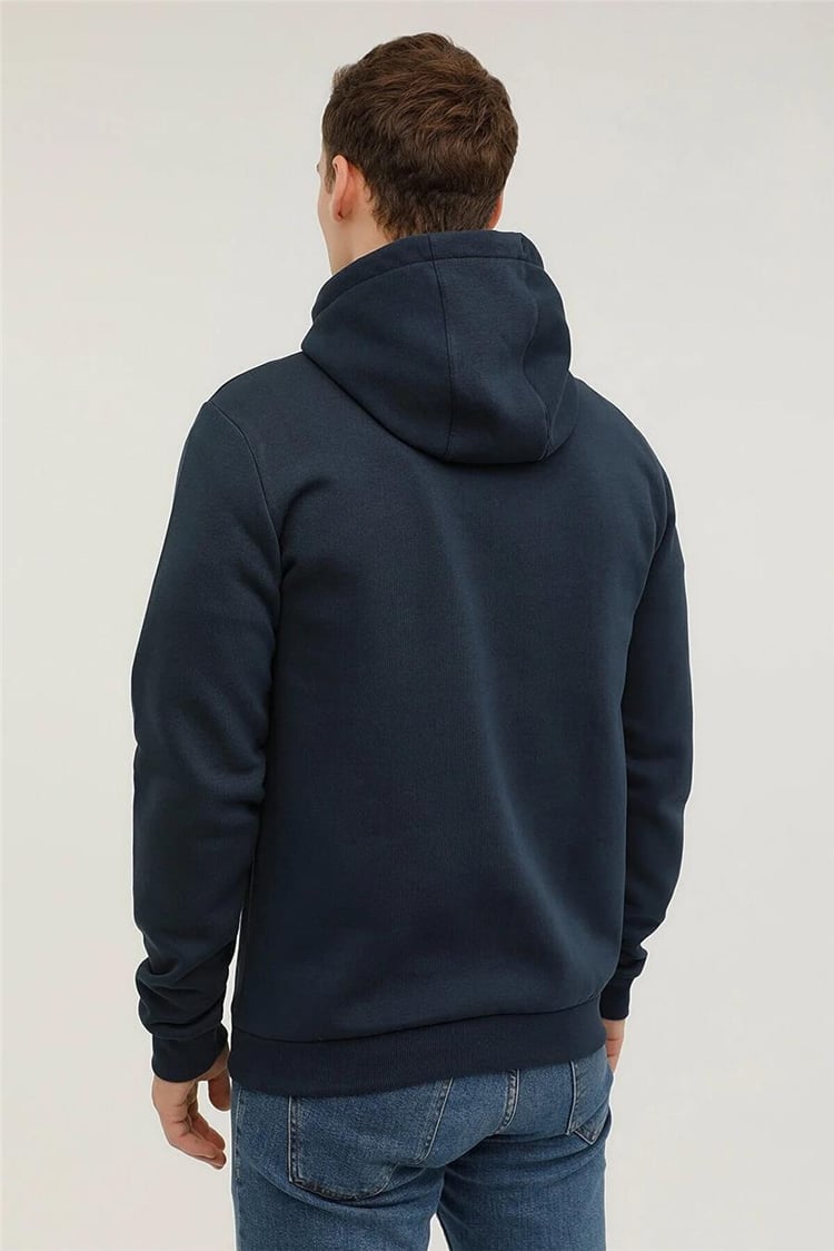 Lumberjack 2W M-Nasa Logo Hoodıe 2Pr Lacivert Erkek Sweatshirt Kapüşonlu