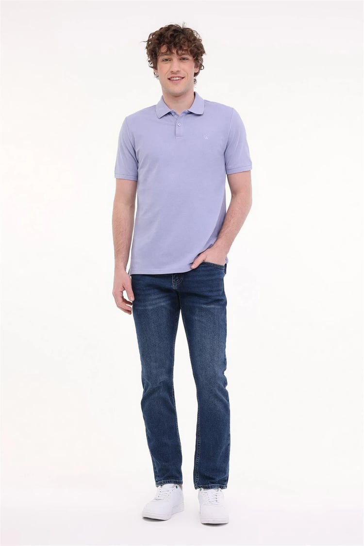 Lumberjack 5M Mb Ct953 Polo T Sh 5Fx Lıla Erkek Kısa Kollu Polo T-Shırt
