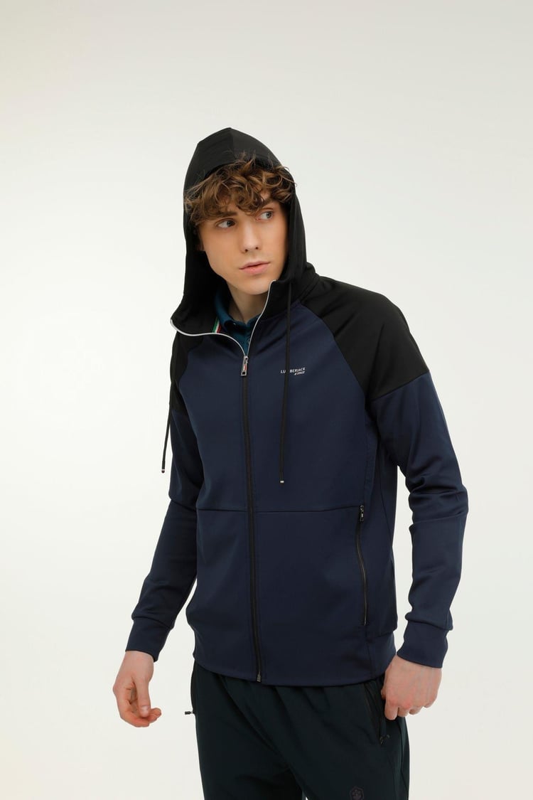 Lumberjack A10141792608010 3W Ml Renato-Cb 18Sd1155 3Pr Lacivert Erkek Fermuarlı Sweatshirt