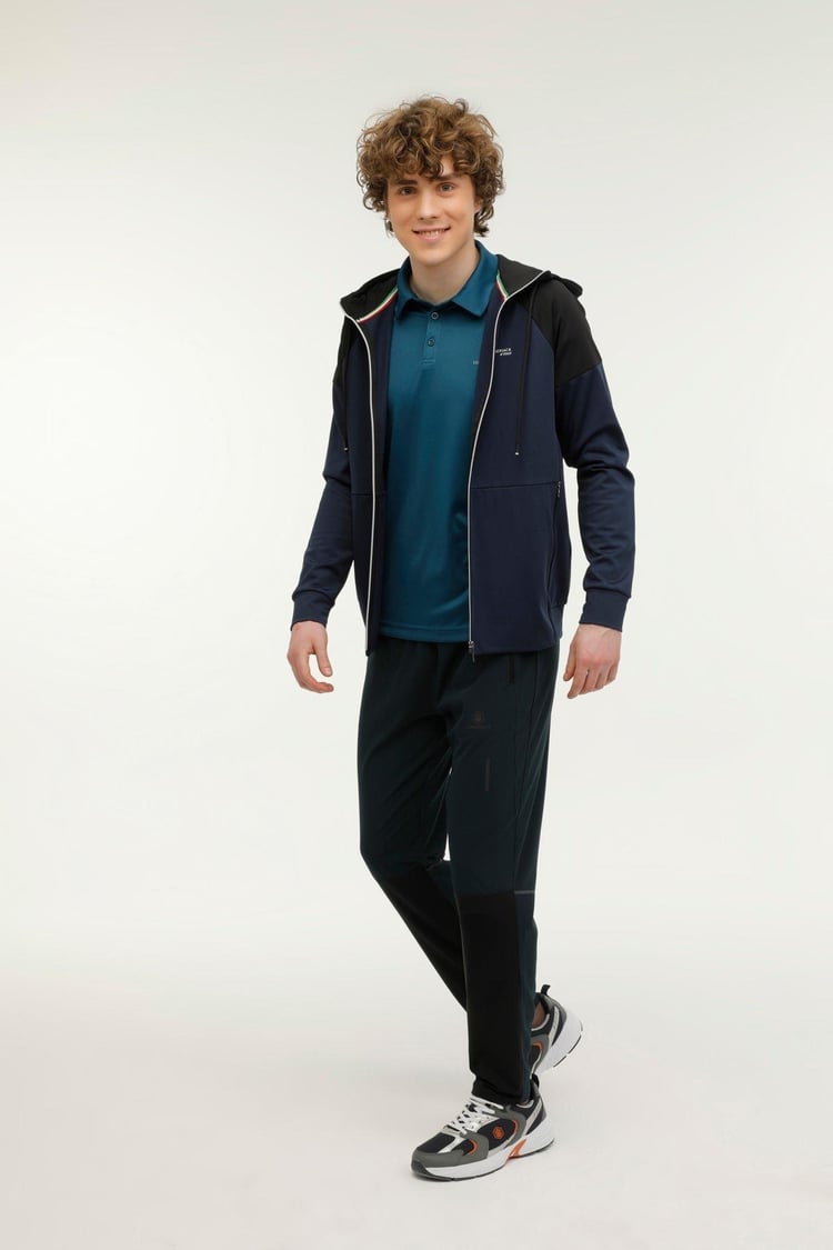 Lumberjack A10141792608010 3W Ml Renato-Cb 18Sd1155 3Pr Lacivert Erkek Fermuarlı Sweatshirt