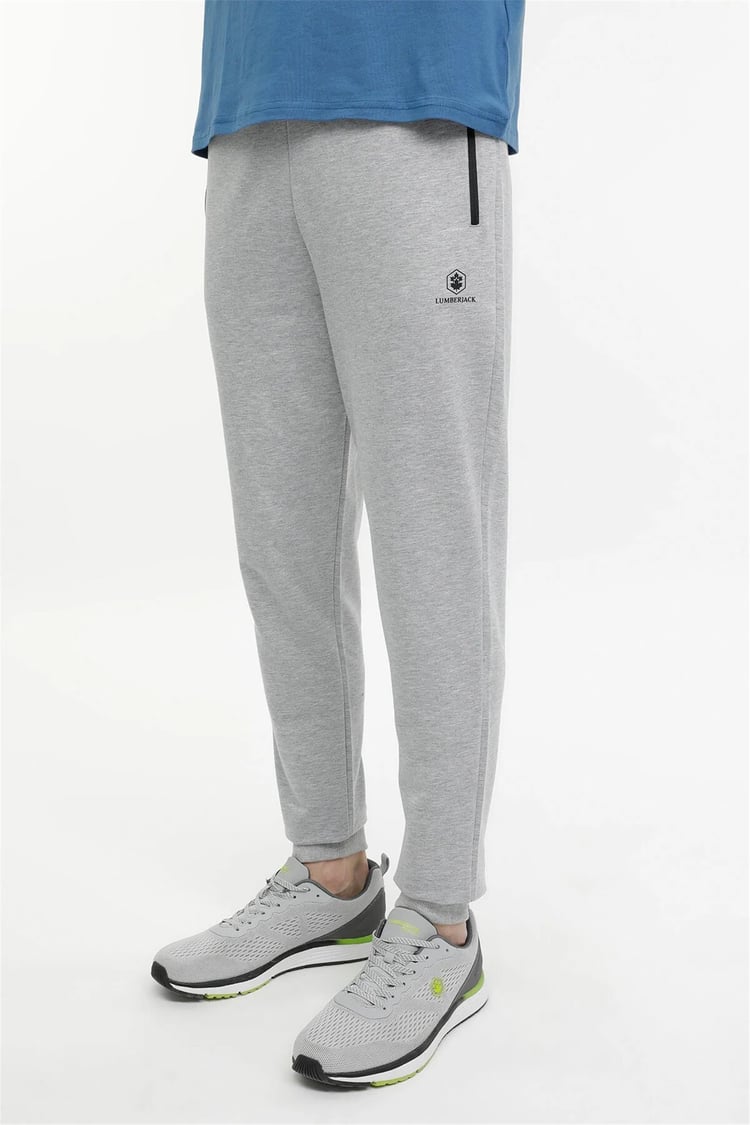 Lumberjack A10149740808010 4M M-Ct107 Basıc Jogger 4Fx Gri Melanj Erkek Esofman Alt