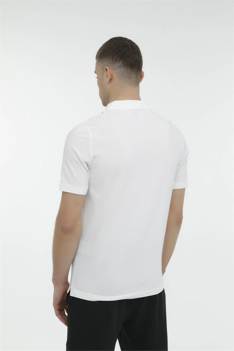 Lumberjack A10149745708010 4M M-Ct953 Basıc P.T-Sh 4Fx Beyaz Erkek Polo T-Shırt