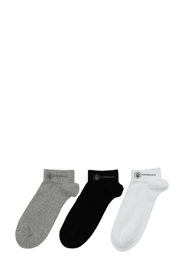 Lumberjack A10203313712010 5W Ml Opresıon 3Lu 32Ptk 5Pr Multı Erkek 3'Lu Patık Corap