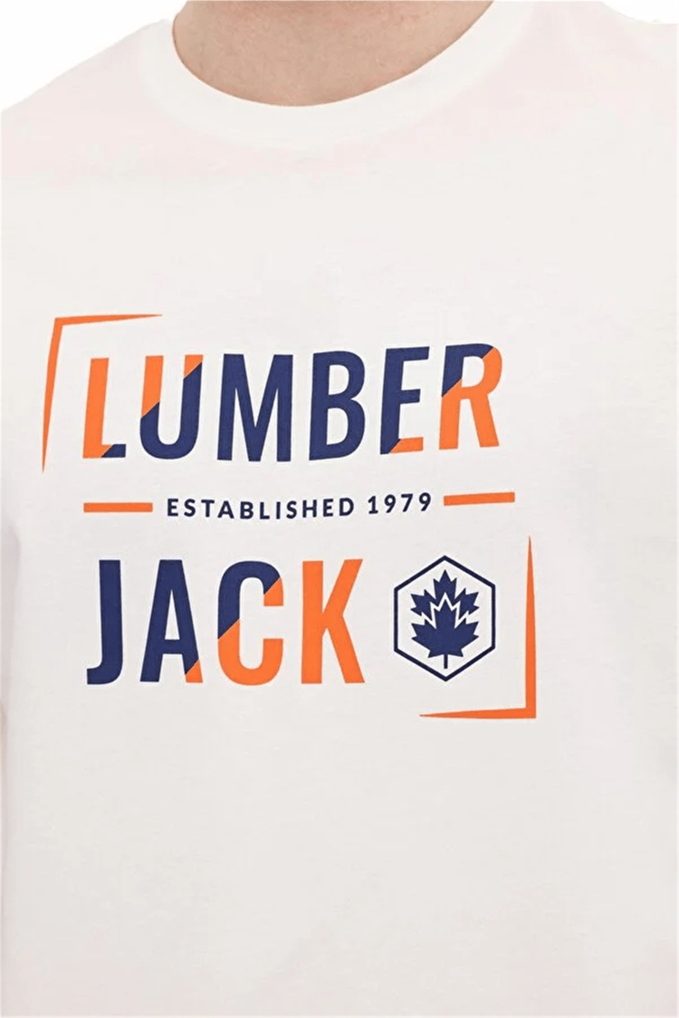 Lumberjack A10206475508010 6M Ml Okına 11Id1-104 6Fx Beyaz Erkek Kısa Kollu T-Shırt