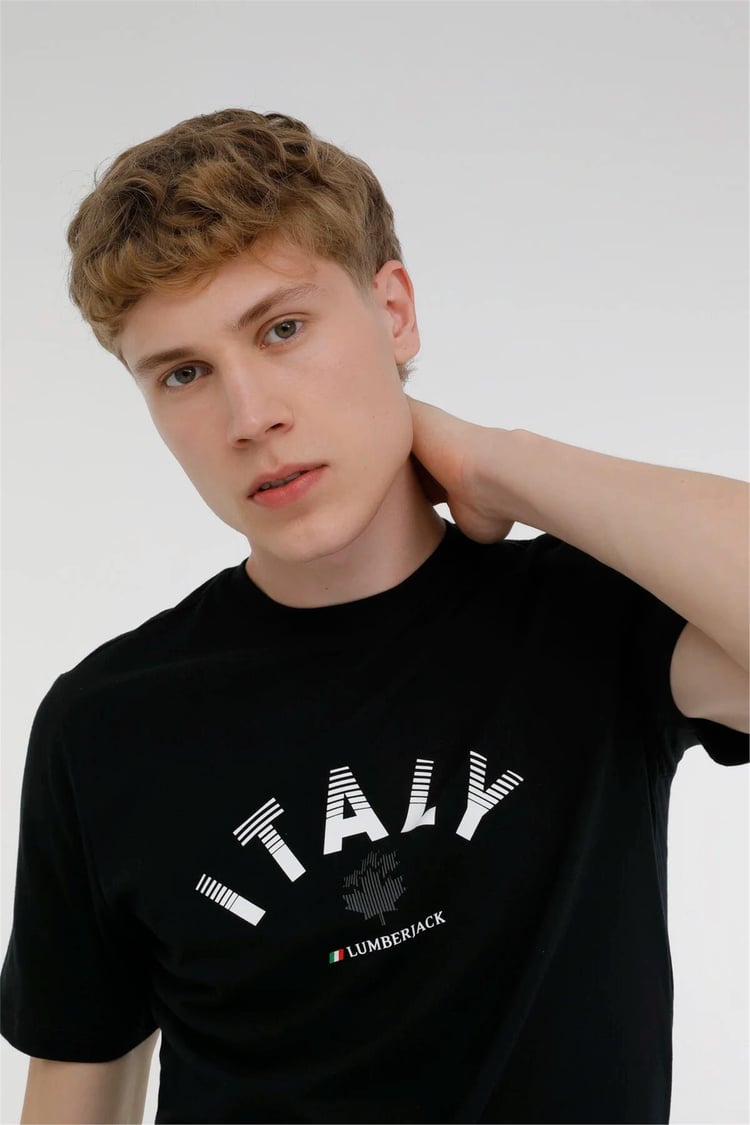Lumberjack Ml Austın 11Sd1044 3Pr Siyah Erkek Kısa Kol T-shirt