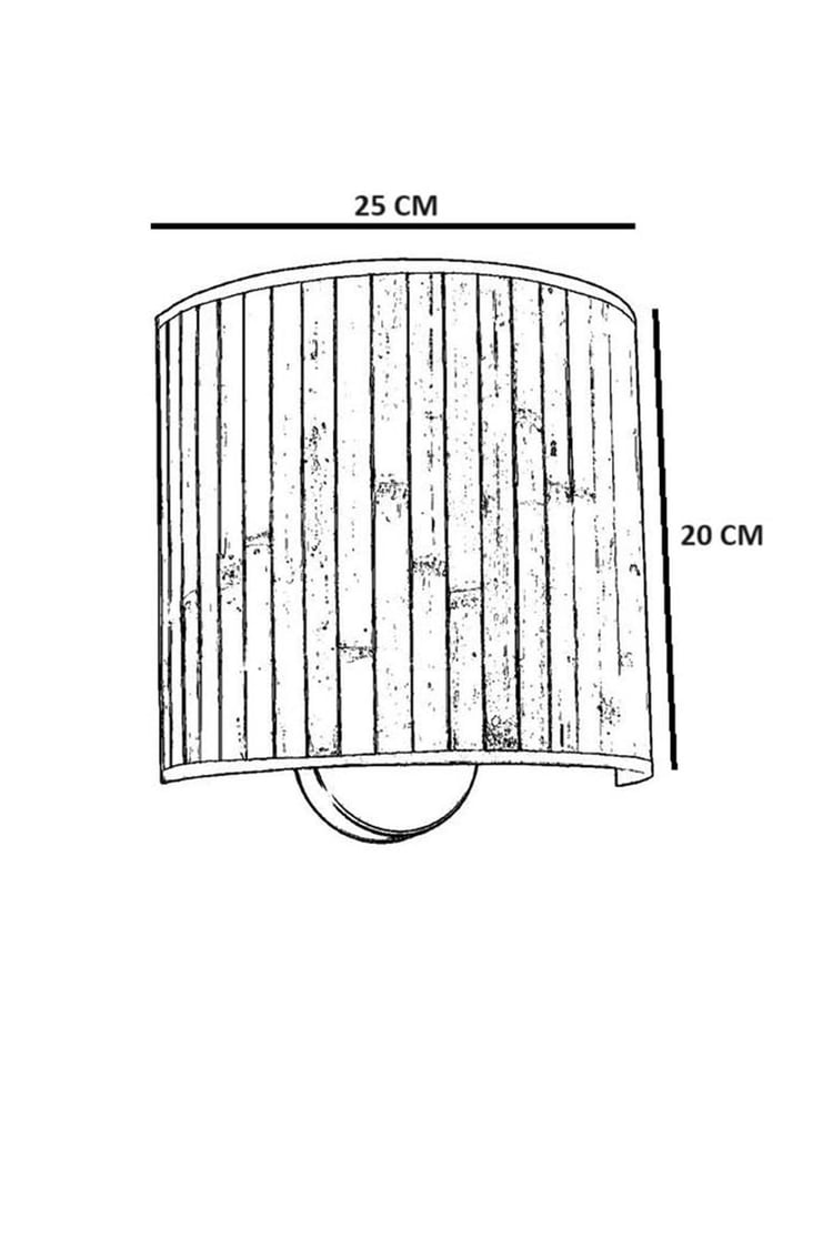 Lumexx Bambu 010 Abajurlu Oval Aplik