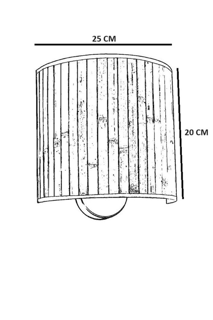 Lumexx Bambu 09 Abajurlu Oval Aplik