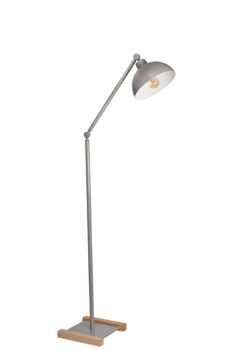 Lumexx Milas Gri Retro Başlıklı Lambader