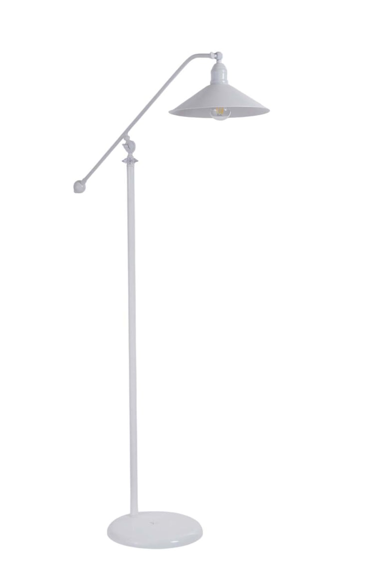 Lumexx Moka Beyaz Lambader Metal Başlıklı