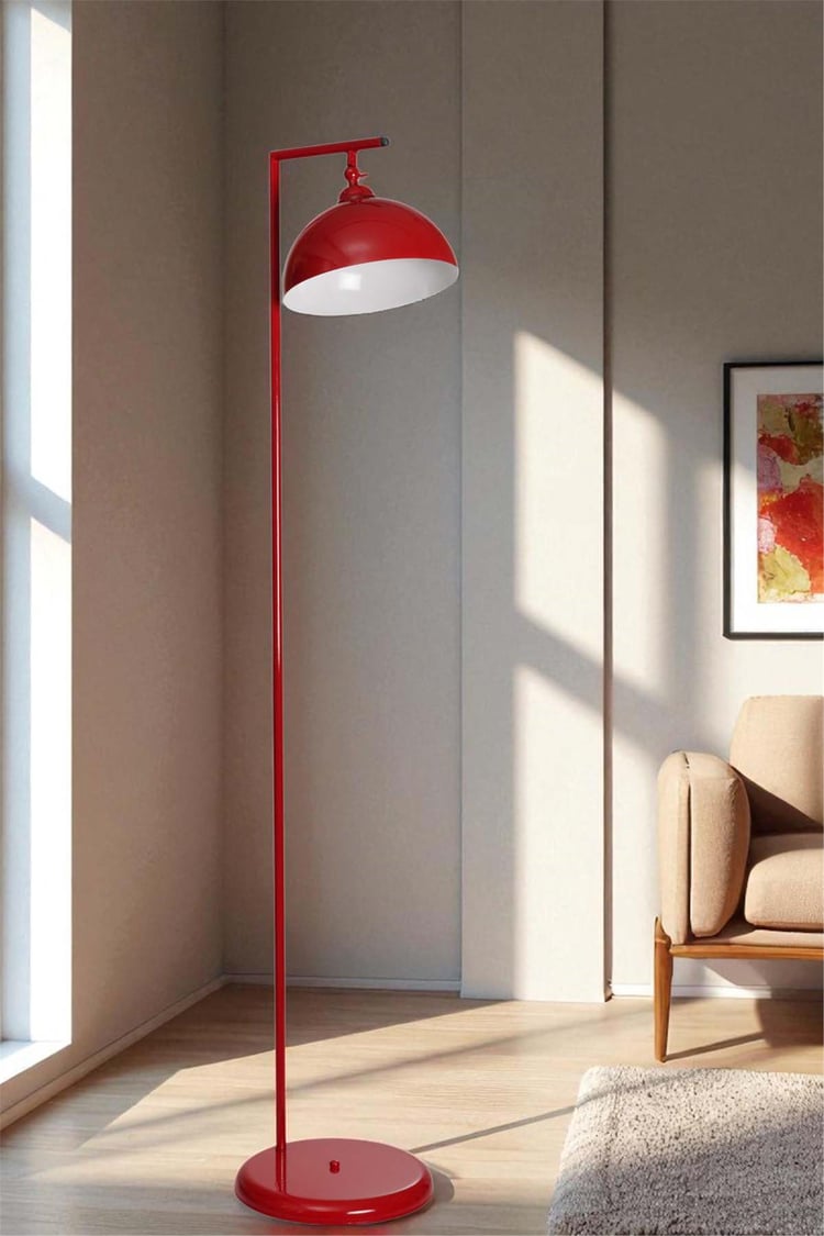 Lumexx Smart Kırmızı Retro Başlıklı Lambader