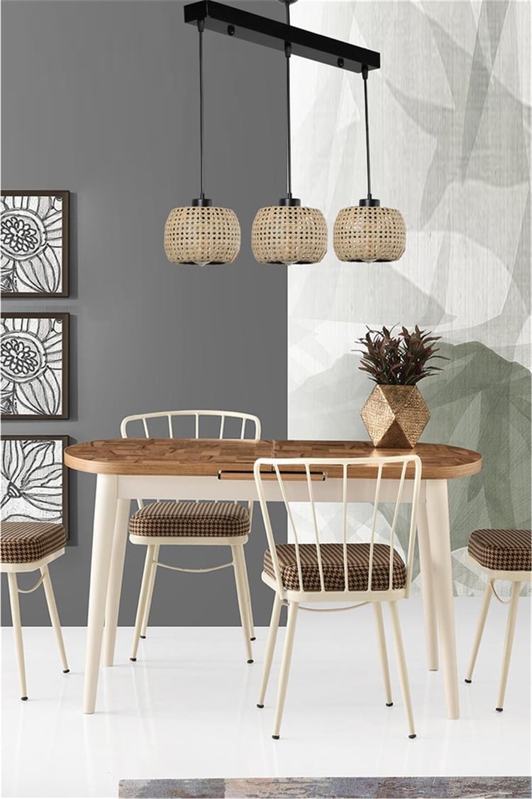 Lumexx Tıger 3 Lü Sıralı Rattan Sarkıt