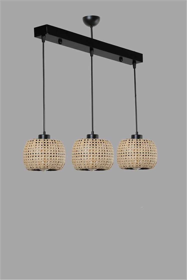 Lumexx Tıger 3 Lü Sıralı Rattan Sarkıt