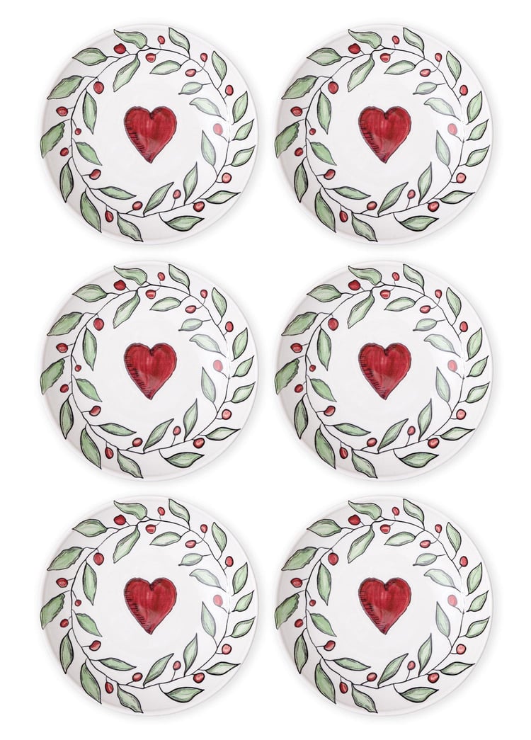 Luv Pasta Tabağı 6lı Set 19 cm