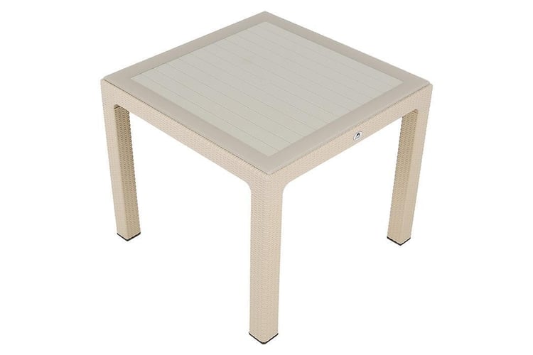 Mandella 90x90 Elit Rattan Masa (Camlı) ÇÖLBEJİ