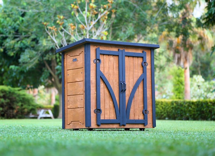 Mandu Ahşap Bahçe Depolama Dolabı 190Lt-Mnd220