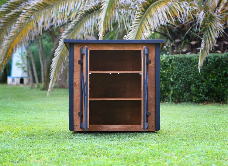 Mandu Ahşap Bahçe Depolama Dolabı 190Lt-Mnd220