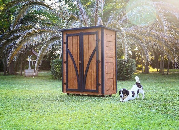 Mandu Ahşap Bahçe Depolama Dolabı 800Lt-Mnd223