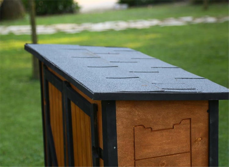 Mandu Ahşap Bahçe Depolama Dolabı 800Lt-Mnd223