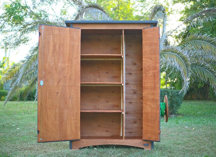 Mandu Ahşap Çok Amaçlı Bahçe Depolama Dolabı-Mnd151