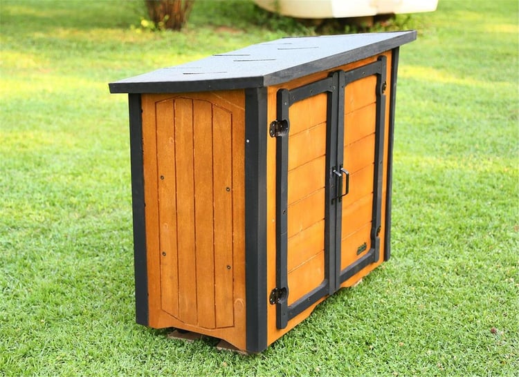 Mandu Ahşap Dış Mekân Ayakkabılık (Ayakkabı Dolabı)-Mnd233