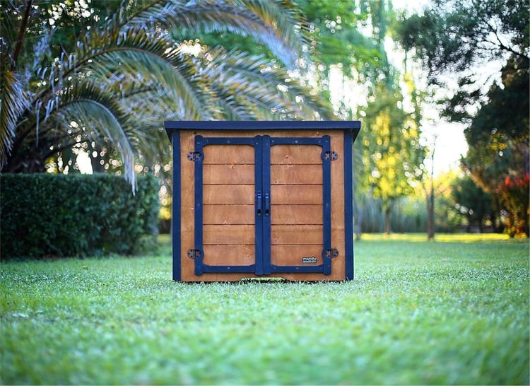 Mandu Ahşap Dış Mekân Ayakkabılık (Ayakkabı Dolabı)-Mnd233