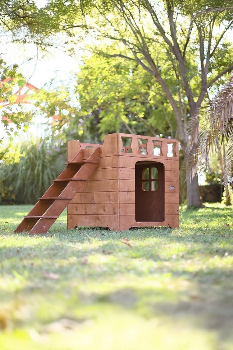 Mandu Ahşap Dublex Köpek Kulübesi Teraslı-Mnd197