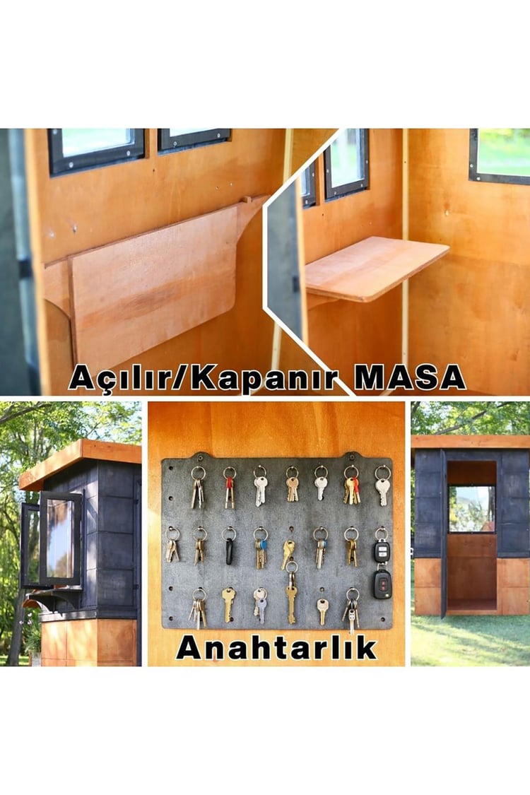 Mandu Ahşap Güvenlik Kulübesi (Güvenlik Kabini) MND293 